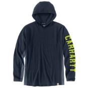 Force Relaxed Fit Midweight Long-Sleeve Graphic Hooded T-Shirt