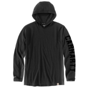 Force Relaxed Fit Midweight Long-Sleeve Graphic Hooded T-Shirt