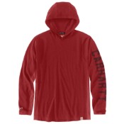 Force Relaxed Fit Midweight Long-Sleeve Graphic Hooded T-Shirt