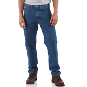 Straight/Traditional-Fit Tapered Leg Jeans