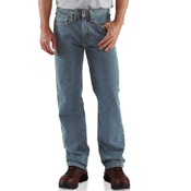 Relaxed-Fit Straight-Leg Jeans