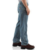 Relaxed-Fit Straight-Leg Jeans