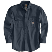Men's Flame-Resistant Loose Fit Midweight Twill Shirt with Pocket Flap