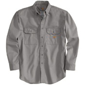 Men's Flame-Resistant Loose Fit Midweight Twill Shirt with Pocket Flap