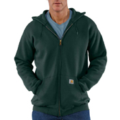 Loose Fit Midweight Zip-Front Sweatshirt 