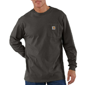 Loose Fit Long Sleeve Workwear Pocket T-Shirt