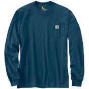 Loose Fit Heavyweight Long-Sleeve Pocket T-Shirt - North Woods Heather
