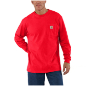 Loose Fit Long Sleeve Workwear Pocket T-Shirt