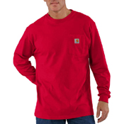 Loose Fit Long Sleeve Workwear Pocket T-Shirt