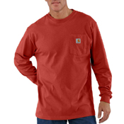 Loose Fit Long Sleeve Workwear Pocket T-Shirt