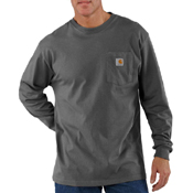 Loose Fit Long Sleeve Workwear Pocket T-Shirt