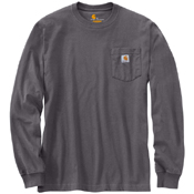 Loose Fit Heavyweight Long-Sleeve Pocket T-Shirt - North Woods Heather