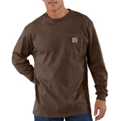 Loose Fit Long Sleeve Workwear Pocket T-Shirt