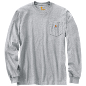 Loose Fit Heavyweight Long-Sleeve Pocket T-Shirt - North Woods Heather