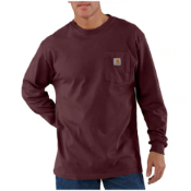 Loose Fit Long Sleeve Workwear Pocket T-Shirt