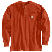 Loose Fit Heavyweight Long-Sleeve Pocket Henley T-Shirt