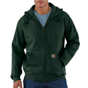 Heavyweight Zip Front Hooded Sweatshirt