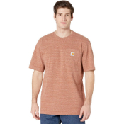 Loose Fit Heavyweight Short-Sleeve Pocket Henley T-Shirt 