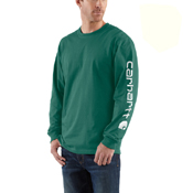 Carhartt Mens Workwear Long Sleeve Graphic Logo T-Shirt