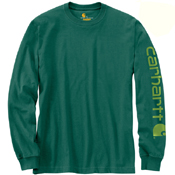 Carhartt Mens Workwear Long Sleeve Graphic Logo T-Shirt