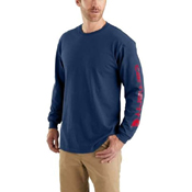 Carhartt Mens Workwear Long Sleeve Graphic Logo T-Shirt