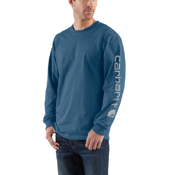 Carhartt Mens Workwear Long Sleeve Graphic Logo T-Shirt