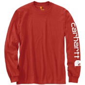 Carhartt Mens Workwear Long Sleeve Graphic Logo T-Shirt