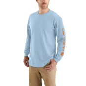 Carhartt Mens Workwear Long Sleeve Graphic Logo T-Shirt