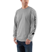 Carhartt Mens Workwear Long Sleeve Graphic Logo T-Shirt