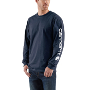 Carhartt Mens Workwear Long Sleeve Graphic Logo T-Shirt