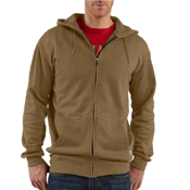 Lightweight Hooded Zip-Front Sweatshirt