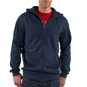 Lightweight Hooded Zip-Front Sweatshirt