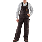 Sandstone Duck Quilt-Lined Overall Bib