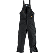 Extremes Zip To Waist Arctic Quilt-Lined Bib Overalls