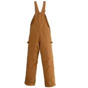 Duck Zip to Thigh Quilt Lined Bib Overall