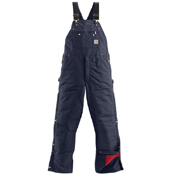 Duck Zip to Thigh Quilt Lined Bib Overall