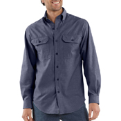 Long-Sleeve Chambray Shirt