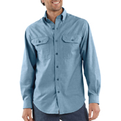 Long-Sleeve Chambray Shirt