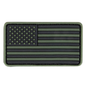 Mini US Flag Patch PVC