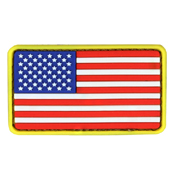 Mini US Flag Patch PVC