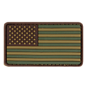 Mini US Flag Patch PVC