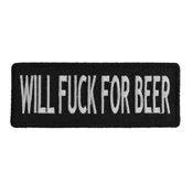 Will Fuck For Beer Naughty Patch