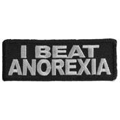 I Beat Anorexia Patch 3.5x1.25 Inch