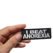I Beat Anorexia Patch 3.5x1.25 Inch