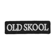 Old Skool Biker Saying Patch 3.5x1 inch