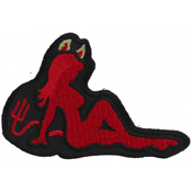 CP Girl Embroidered Patch - 3.5x2 Inch