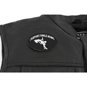 I Support Single Moms Funny Biker Patch 3x2.25 Inch