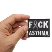 FCK Asthma Gray Ribbon Patch