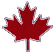 Canada Maple Leaf Patch 4x4 Inch