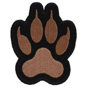 Canine Paw Print Iron On Patch